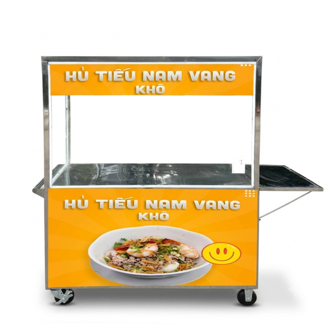 Xe hủ tiếu mái bằng 1m2 XI-120-MB