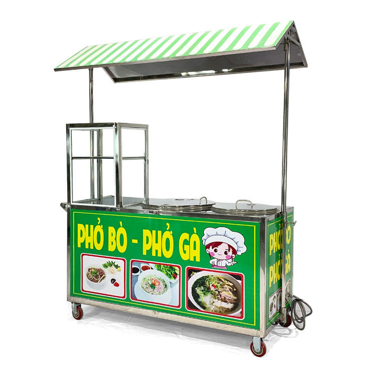 Xe bán phở mái chùa 2m XI-200-MA