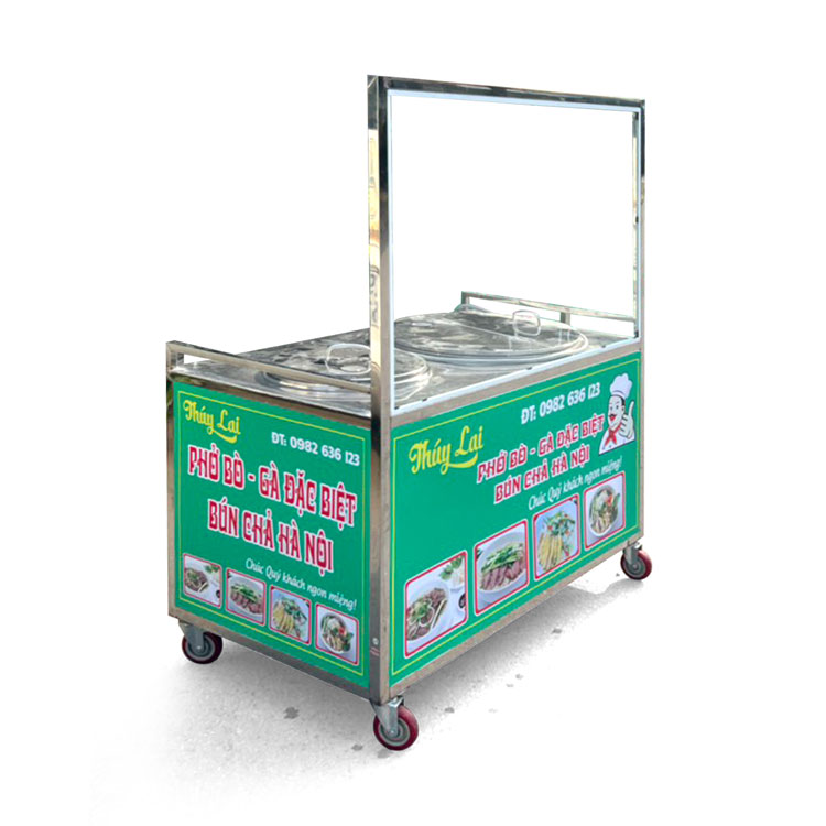 Xe bán phở mái bằng 1m XI-100-MB