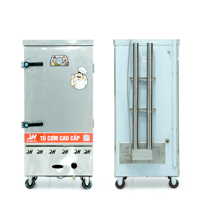Tủ nấu cơm 10 khay nấu từ 35kg Gạo/Mẻ không điều khiển