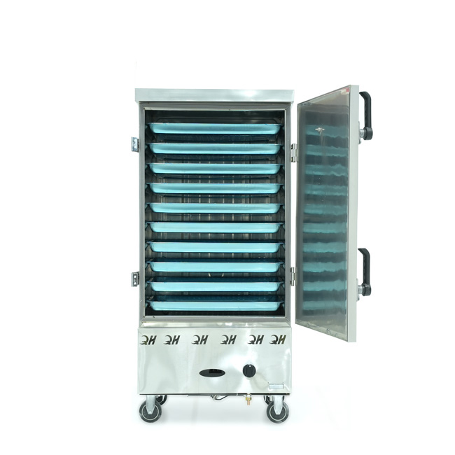 Tủ nấu cơm 10 khay nấu từ 35kg Gạo/Mẻ không điều khiển