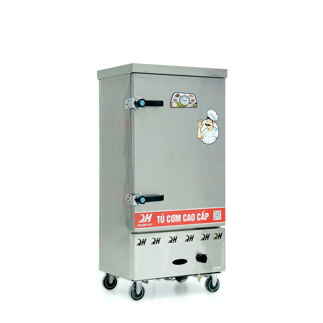 Tủ nấu cơm 10 khay nấu từ 35kg Gạo/Mẻ không điều khiển