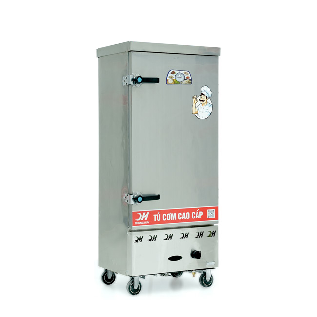 Tủ nấu cơm 12 khay nấu từ 40kg Gạo/Mẻ không điều khiển
