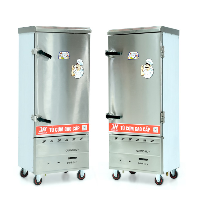 Tủ nấu cơm 12 khay nấu từ 40kg Gạo/Mẻ không điều khiển