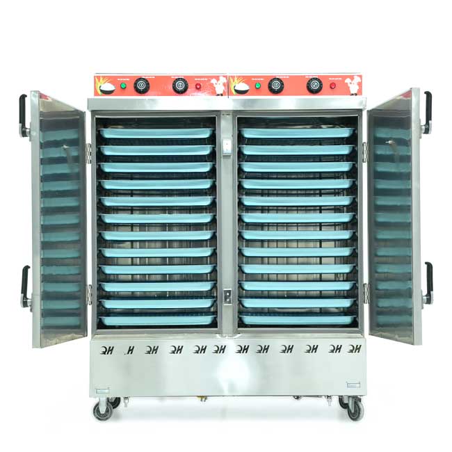Tủ nấu cơm 24 khay nấu từ 80kg Gạo/Mẻ