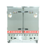 Tủ nấu cơm 24 khay nấu từ 80kg Gạo/Mẻ không điều khiển