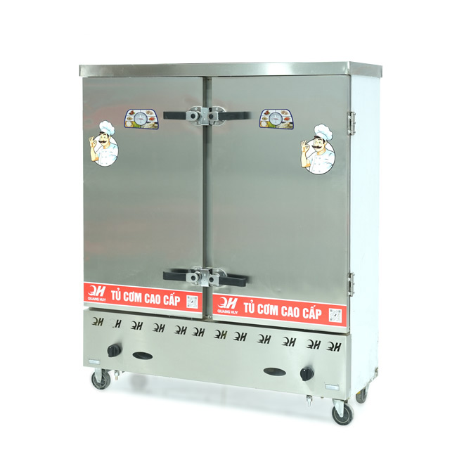 Tủ nấu cơm 24 khay nấu từ 80kg Gạo/Mẻ không điều khiển