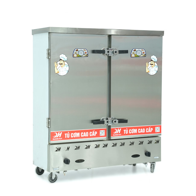 Tủ nấu cơm 24 khay nấu từ 80kg Gạo/Mẻ không điều khiển