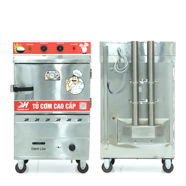 Tủ nấu cơm 4 khay hấp từ 13kg Gạo/Mẻ