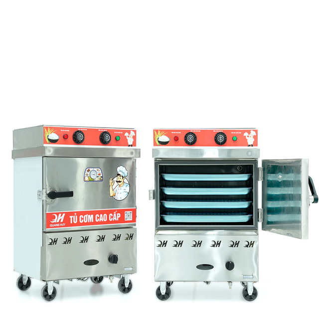 Tủ nấu cơm 4 khay hấp từ 13kg Gạo/Mẻ