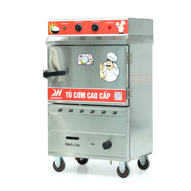 Tủ nấu cơm 4 khay hấp từ 13kg Gạo/Mẻ