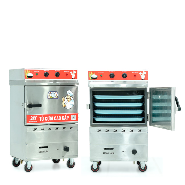 Tủ nấu cơm 4 khay hấp từ 13kg Gạo/Mẻ