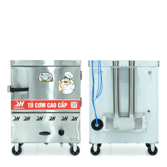 Tủ nấu cơm 4 khay nấu từ 13kg Gạo/Mẻ không điều khiển