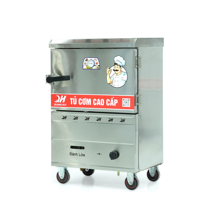 Tủ nấu cơm 4 khay nấu từ 13kg Gạo/Mẻ không điều khiển