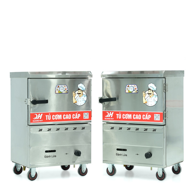 Tủ nấu cơm 4 khay nấu từ 13kg Gạo/Mẻ không điều khiển