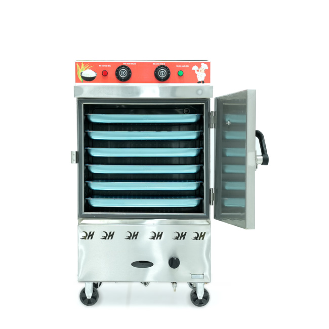 Tủ nấu cơm 6 khay nấu từ 20kg Gạo/Mẻ