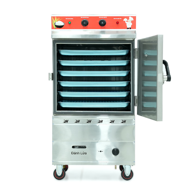 Tủ nấu cơm 6 khay nấu từ 20kg Gạo/Mẻ