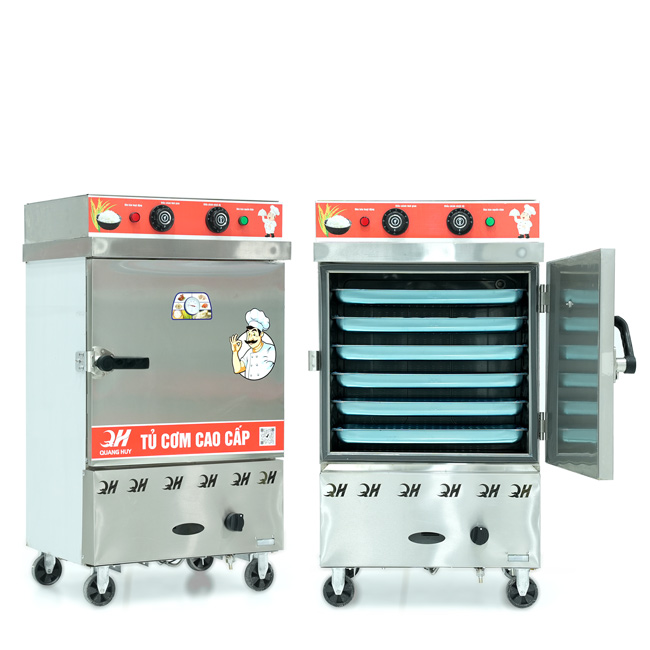 Tủ nấu cơm 6 khay nấu từ 20kg Gạo/Mẻ