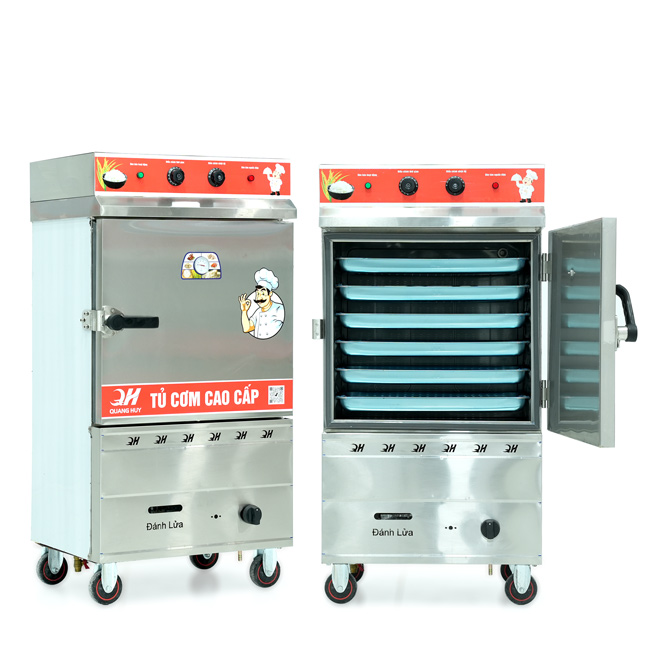 Tủ nấu cơm 6 khay nấu từ 20kg Gạo/Mẻ