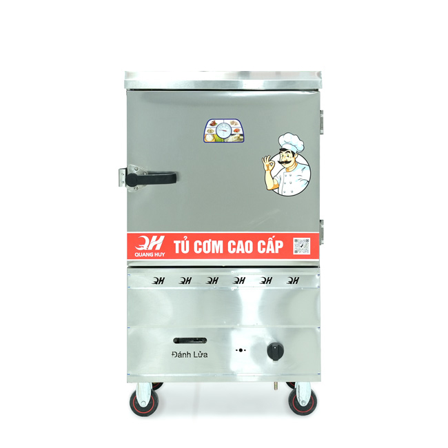 Tủ nấu cơm 6 khay nấu từ 20kg Gạo/Mẻ không điều khiển