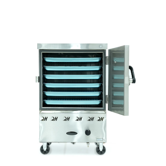 Tủ nấu cơm 6 khay nấu từ 20kg Gạo/Mẻ không điều khiển