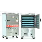 Tủ nấu cơm 6 khay nấu từ 20kg Gạo/Mẻ không điều khiển