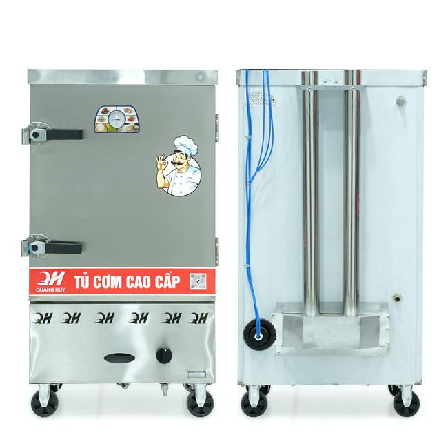 Tủ nấu cơm 8 khay nấu từ 26kg Gạo/Mẻ không điều khiển