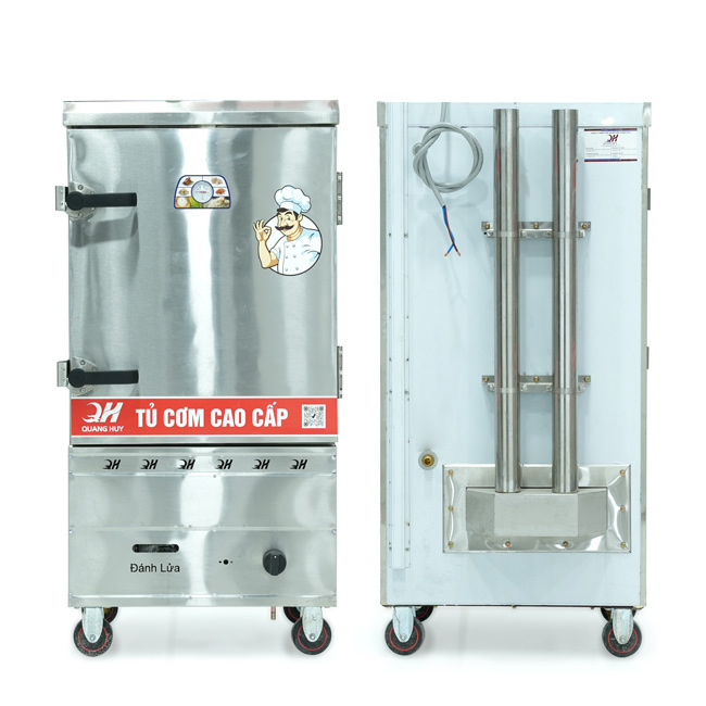 Tủ nấu cơm 8 khay nấu từ 26kg Gạo/Mẻ không điều khiển