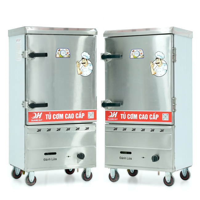 Tủ nấu cơm 8 khay nấu từ 26kg Gạo/Mẻ không điều khiển