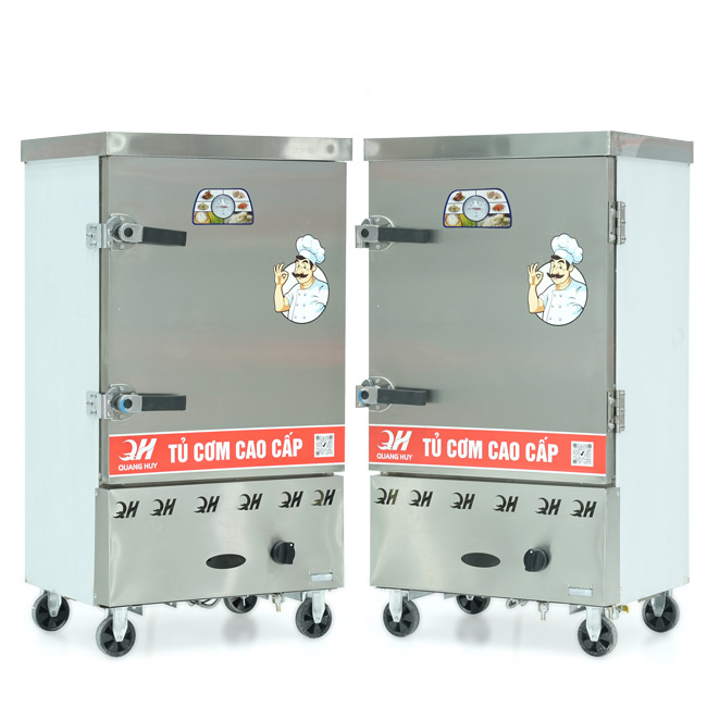 Tủ nấu cơm 8 khay nấu từ 26kg Gạo/Mẻ không điều khiển