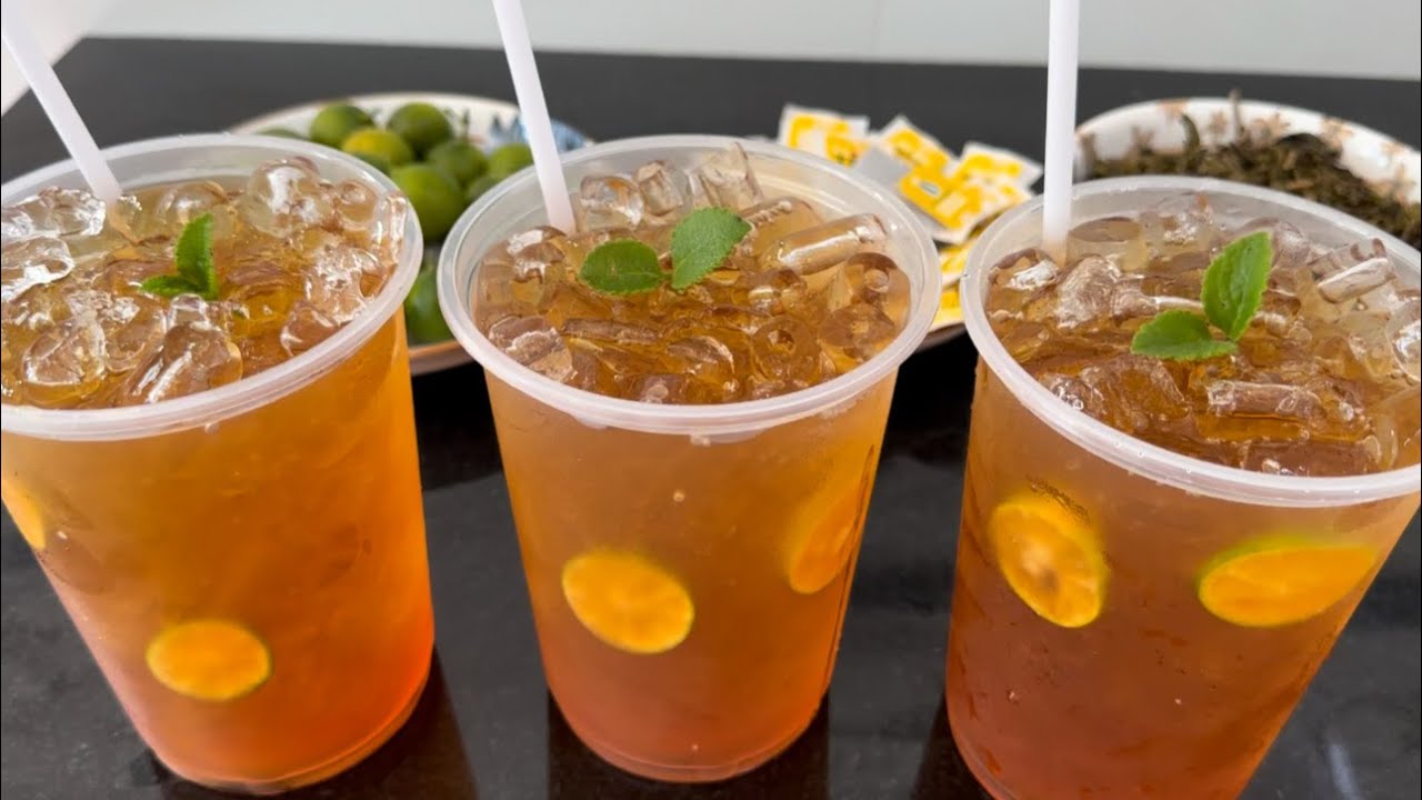 Bán trà tắc, trà chanh, nước ép