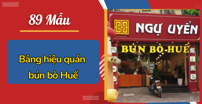 Bảng hiệu bún bò huế