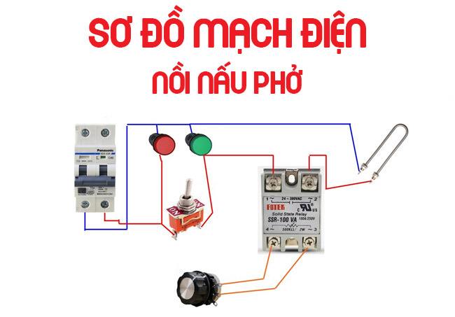 Cách lắp bộ điều khiển nồi nấu phở chính xác, an toàn