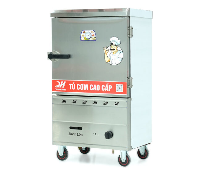 Cấu tạo tủ cơm công nghiệp 6 khay gas