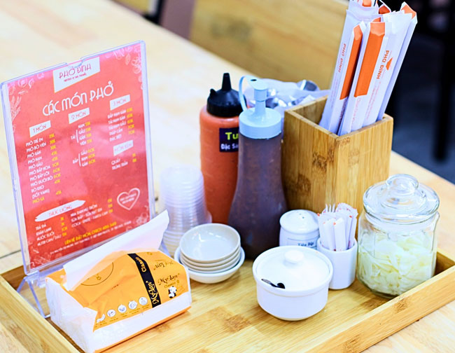 Bộ dụng cụ ăn phở