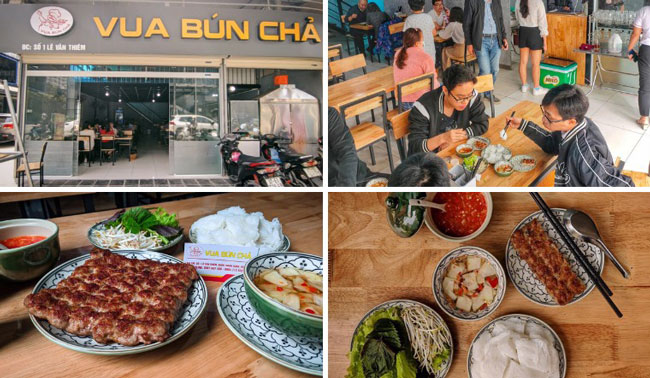 Mở bán bún chả