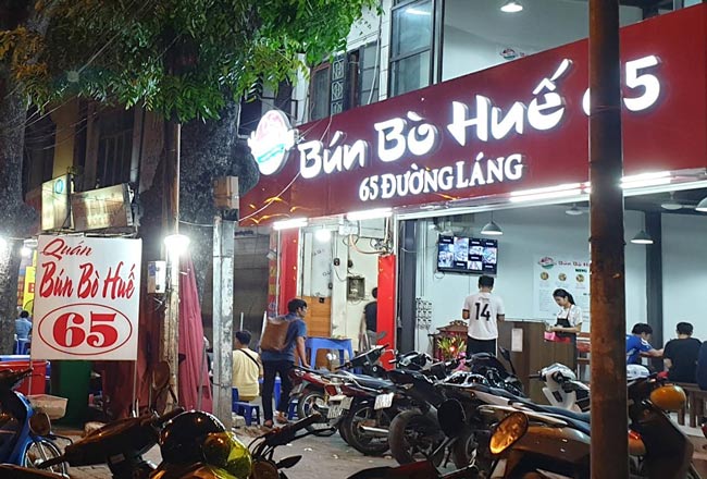 Giá thi công bảng hiệu bún bò huế 