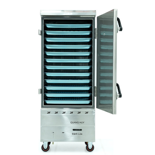 hệ thống 12 khay hấp cơm