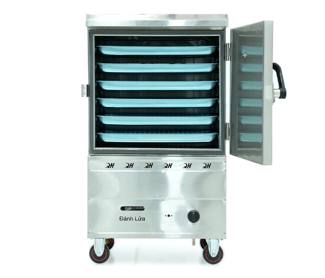 Hướng dẫn vận hành tủ nấu cơm công nghiệp 6 khay gas