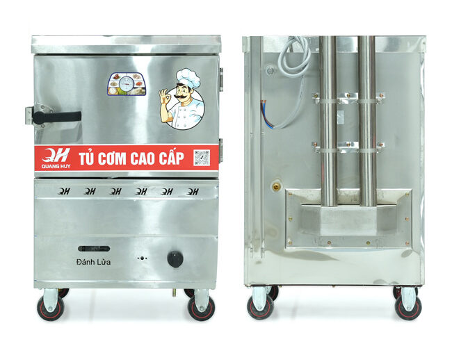 Kiểm tra nguồn gas, van gas, đường dẫn và lượng nước trước khi vận hành