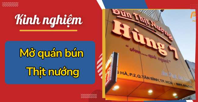 Mở quán bún thịt nướng