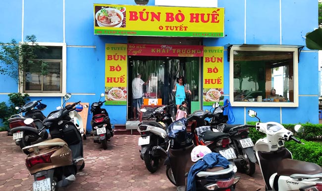 Mẫu bảng hiệu bún bò huế