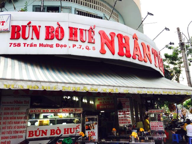 Mẫu bảng hiệu bún bò huế