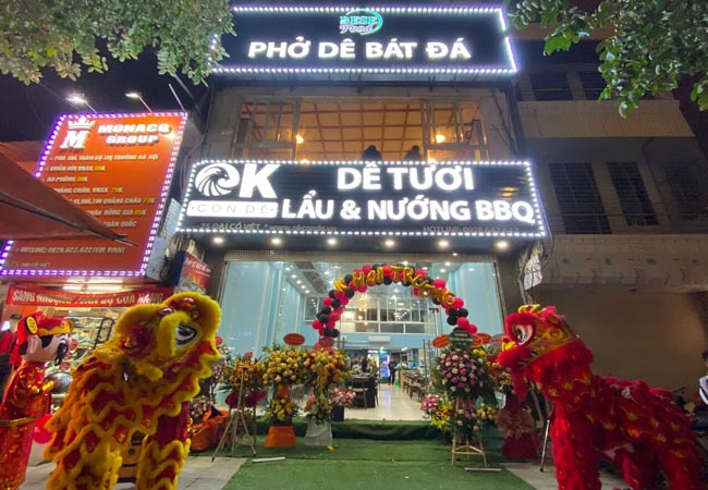 Phở dê bát đá Ok con dê