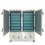 Tủ nấu cơm 24 khay nấu từ 80kg Gạo/Mẻ không điều khiển