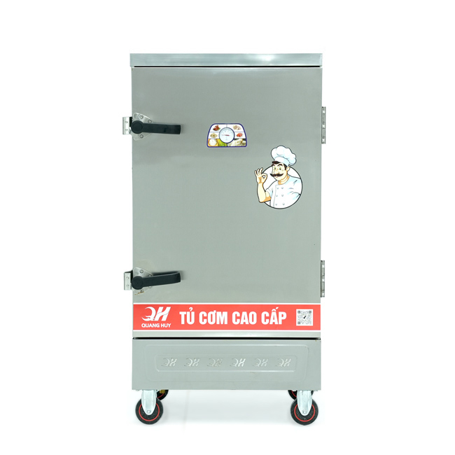 Tủ nấu cơm 10 khay nấu từ 35kg Gạo/Mẻ không điều khiển