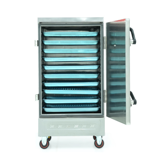 Tủ nấu cơm 10 khay nấu từ 35kg Gạo/Mẻ không điều khiển