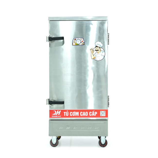 Tủ nấu cơm 12 khay nấu từ 40kg Gạo/Mẻ không điều khiển