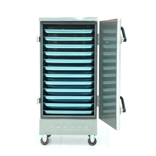Tủ nấu cơm 12 khay nấu từ 40kg Gạo/Mẻ không điều khiển