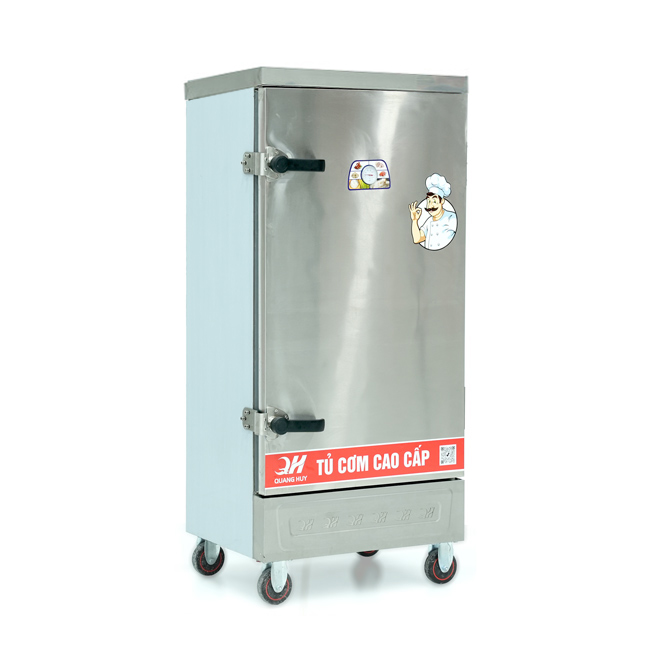 Tủ nấu cơm 12 khay nấu từ 40kg Gạo/Mẻ không điều khiển